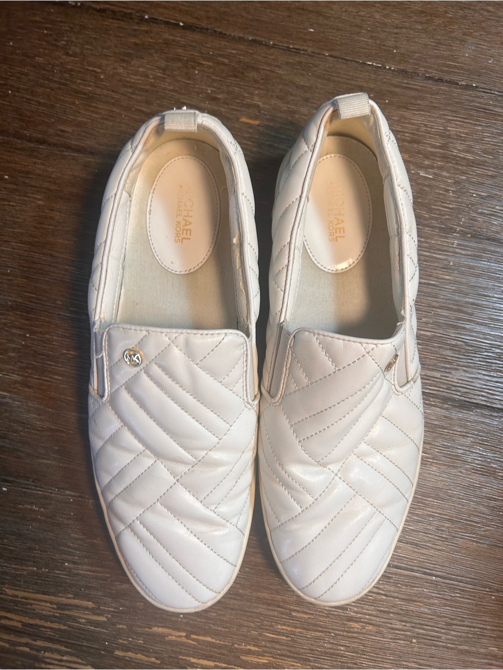 Michael Kors white slip on sneakers size 10 - Picture 5 of 8